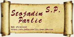 Stojadin Parlić vizit kartica